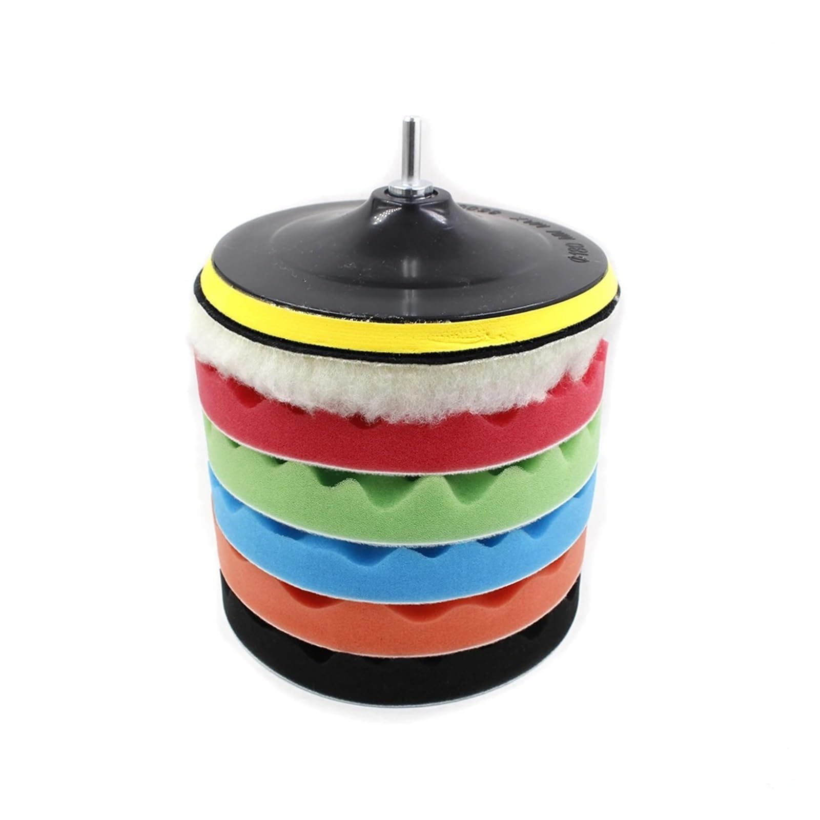 Zestaw do polerowania samochodów 3/5/6/7 cali, podkładka polerska, tarcza samochodu, gąbka woskująca, polerowanie, adapter wiertarki(7 inches)
