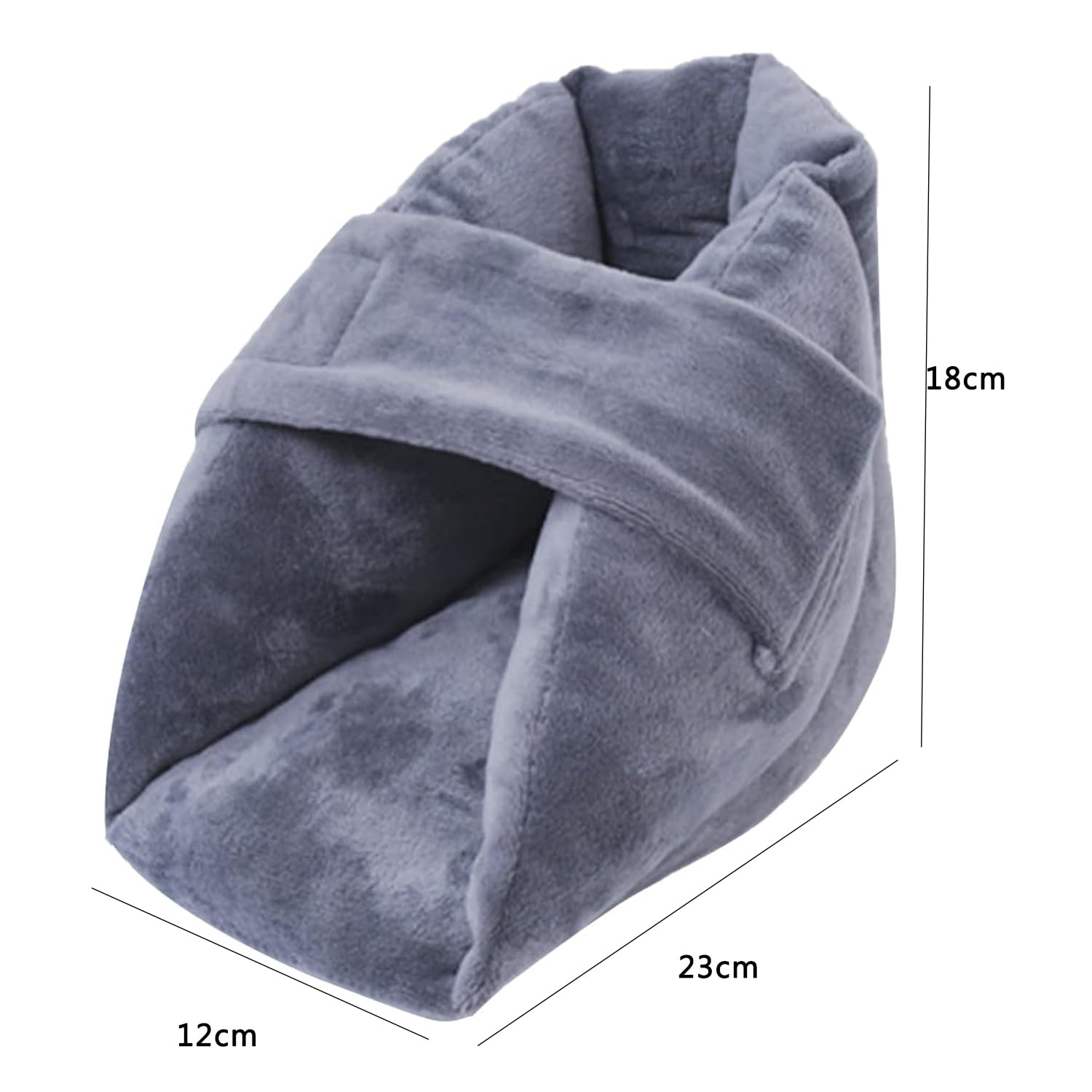 TsoLay Almohadas Protectoras para el talón, 1 par de Almohadas Protectoras para el talón antiescaras con Cierre de Correa mágica, Cojines Ajustables para el Tobillo, para postrados en Cama