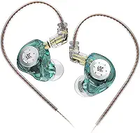 Fone De Ouvido Profissional EDX Pro Intra-auricular, Driver Dinâmico Magnético Composto de 10mm, Cabo Substituível, Original - Perfeito para Cantores e Músicos (CIANO)