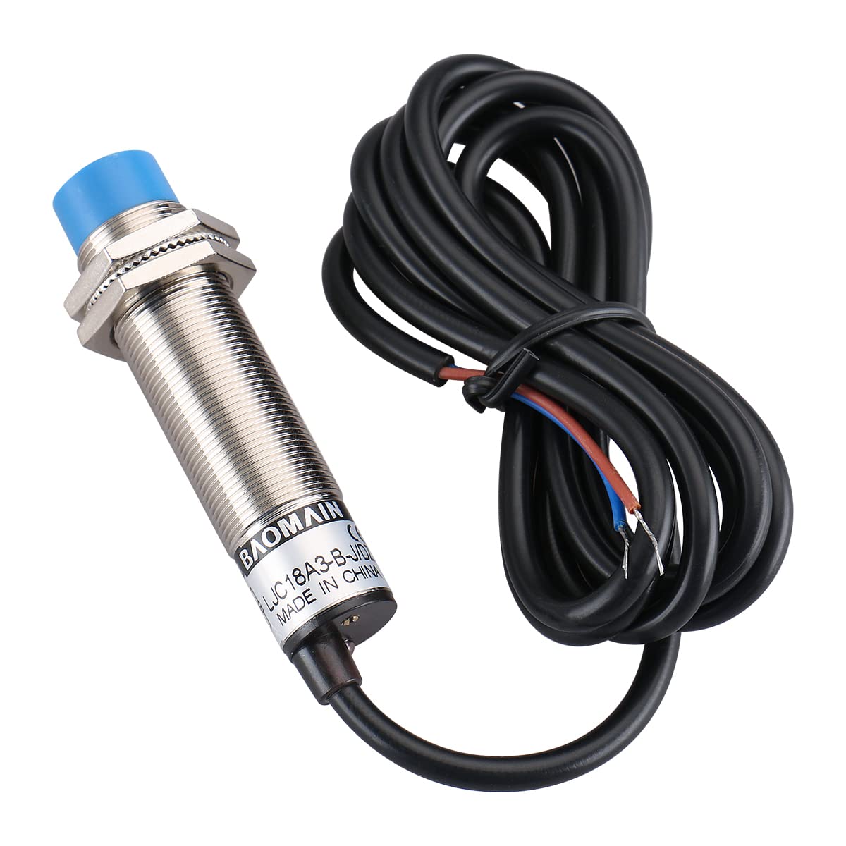 Baomain M18 Capacitance Proximity Sensor Switch LJC18A3-B-J/DZ NC AC 90-250V 200mA Detect 10mm