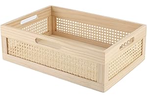 YRMT Shallow Storage Baskets: Rustic Organization and Display
