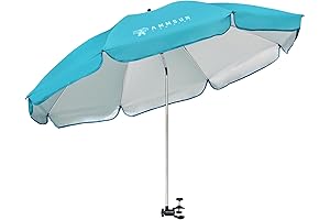 AMMSUN XL Chair Umbrella with Universal Clamp for Sports 52 inches