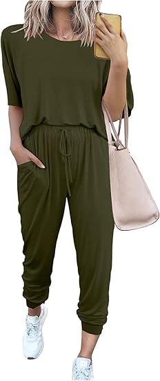 PRETTYGARDEN Women's Two Piece Sets 2025 Summer Spring Jogger Pants Travel Vacation Lounge Outfits Airplane Matching Clothes