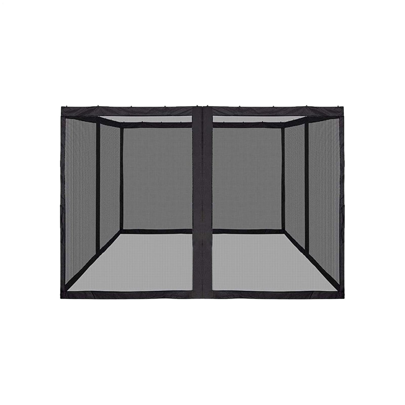 Zanzariera Patio 3,66 x 3,66 m Copertura Grande Portatile Pieghevole | Rete Patio Anti-punture per Casa Camera da Interno Quotidiano Viaggio Esterno Giardino all'Aperto