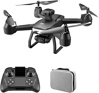 Namolit Mini drone de controle remoto com câmera dupla Drone sem cabeça dobrável 6K com função de prevenção de obstáculos Fluxo óptico Posicionamento Fotografia de gestos com bolsa de armazenamento -1