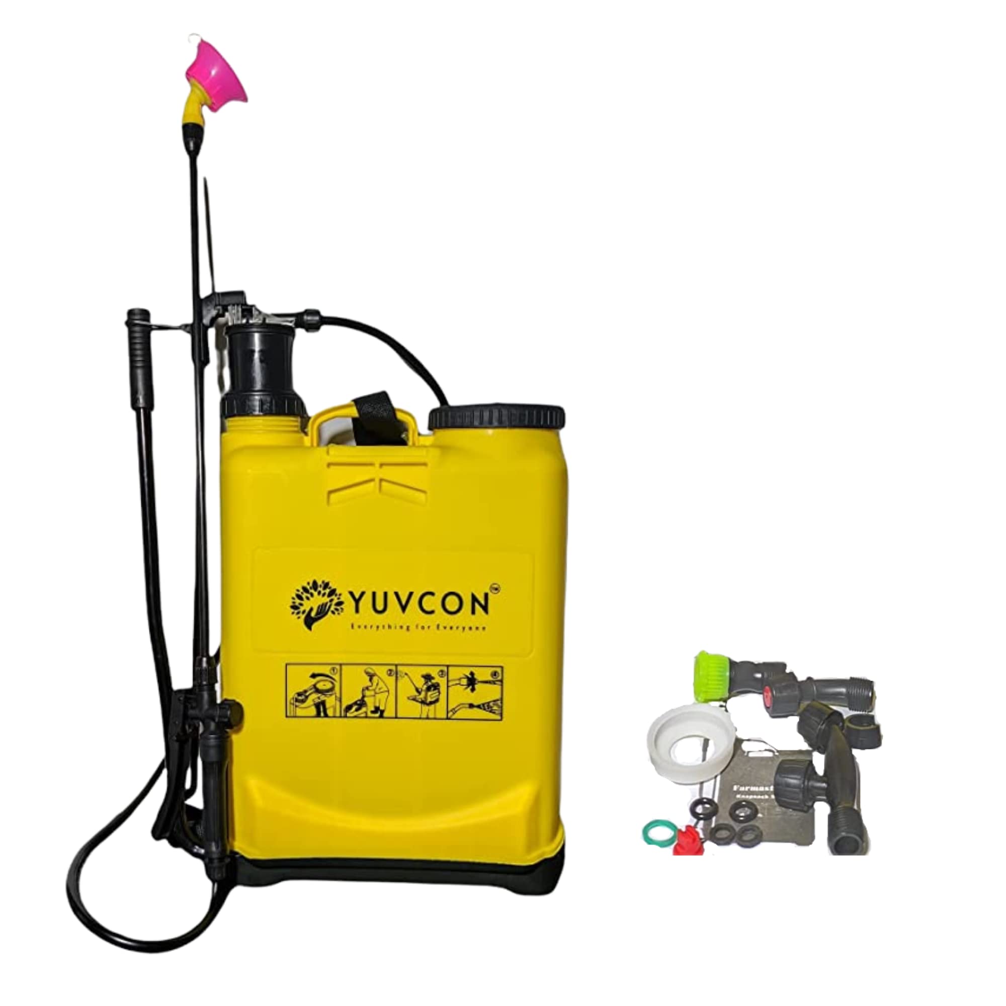 Yuvcon Manual Pressure Sprayer, Multi-Purpose Compression Sprayer for Gardening & Agriculture Spray Pump with Washer Set(16 Litres) (B09GVCN2JP) Amazon Price History, Amazon Price Tracker