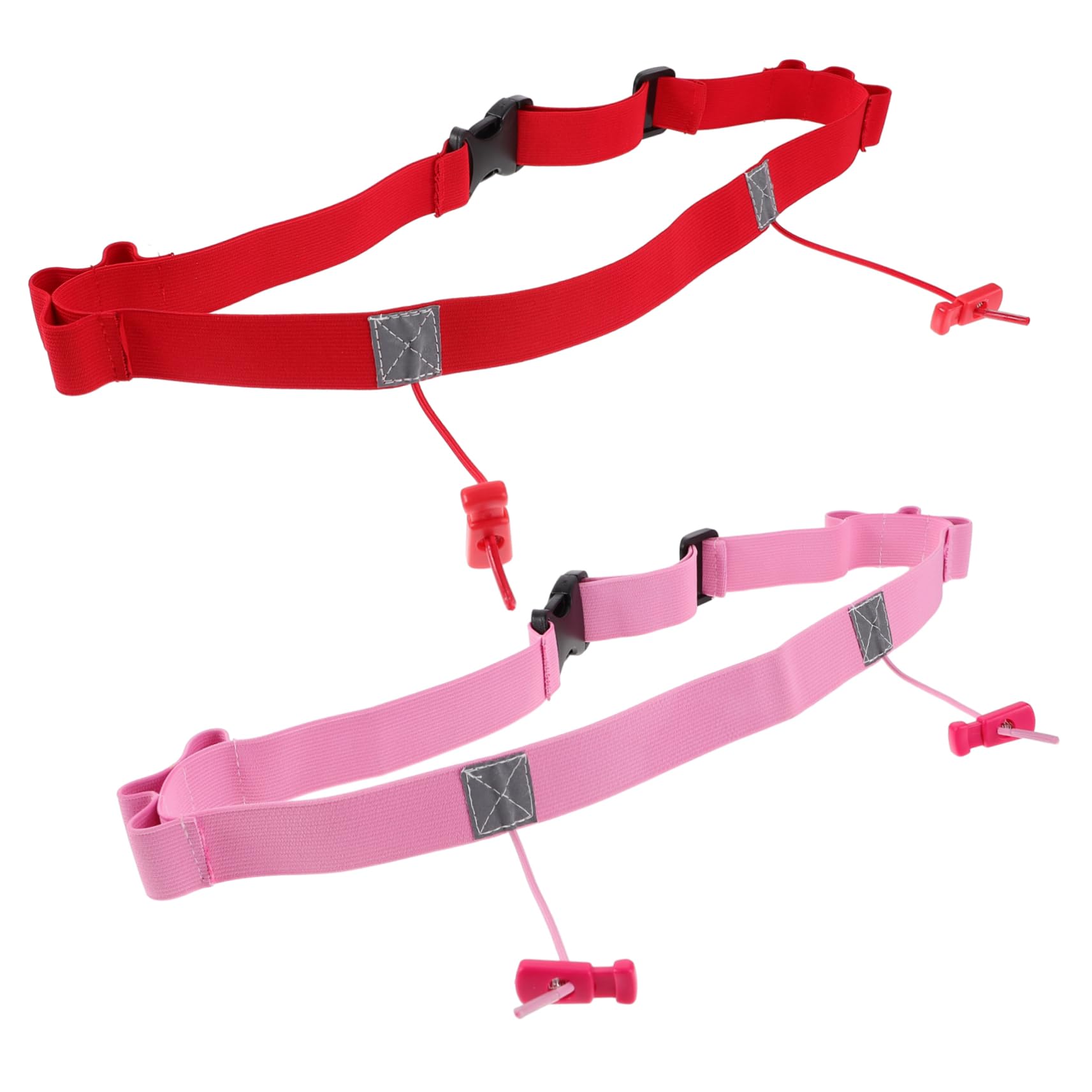 2pcs Race Belt Passenger Seat Pad Bike Running Race Number Bib Belt Race Number Tape Race Bib Holder Reflective Safety Belt Bicicleta Estatica Para Ejercicios Race Bib Belt