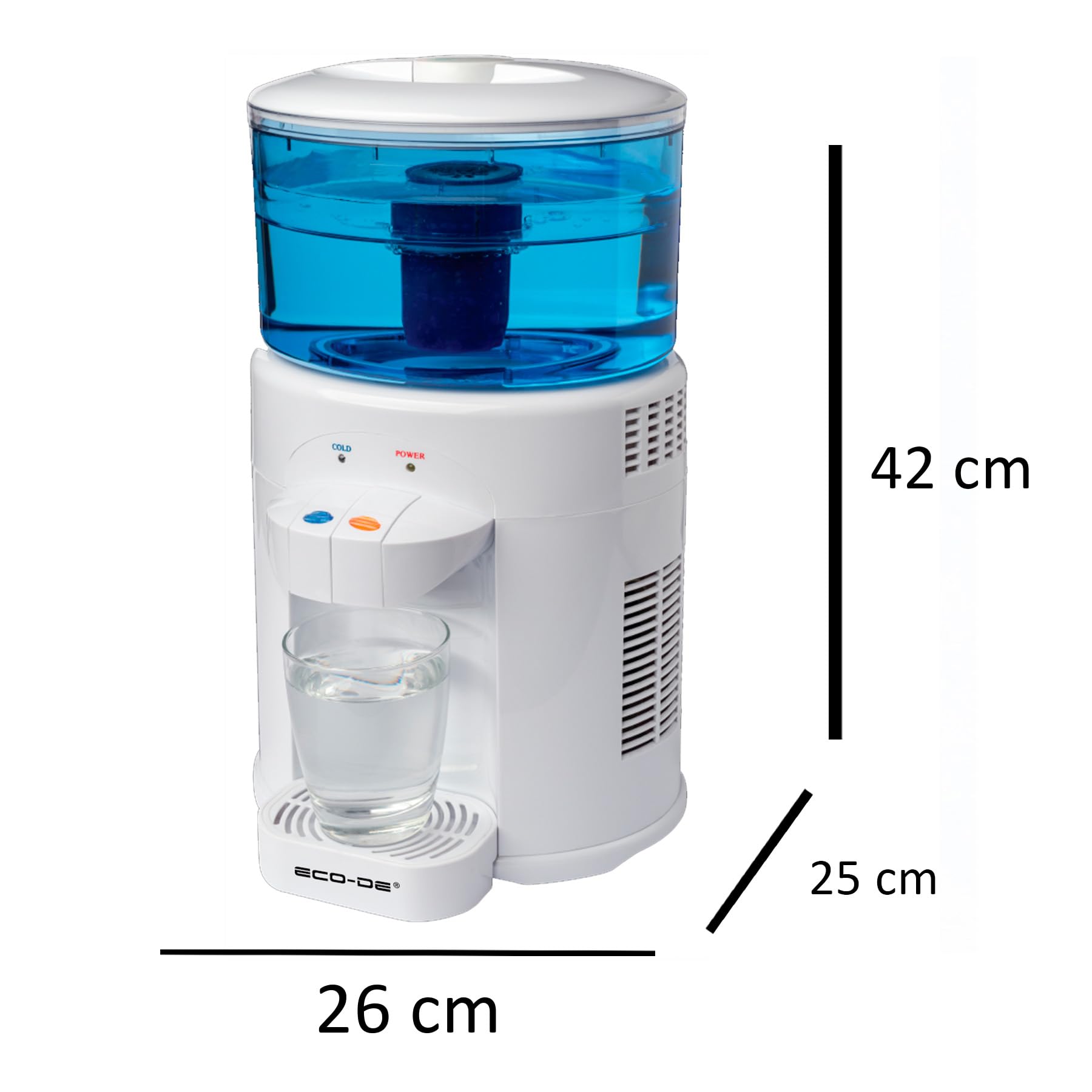 Stehender Rotierender Wasserspender Hot & Cold  Gehrtetes Glas, Kaltes &  Heies Wasser Fr Zuhause Und Bro Wasserspender Fr 20L Flaschen
