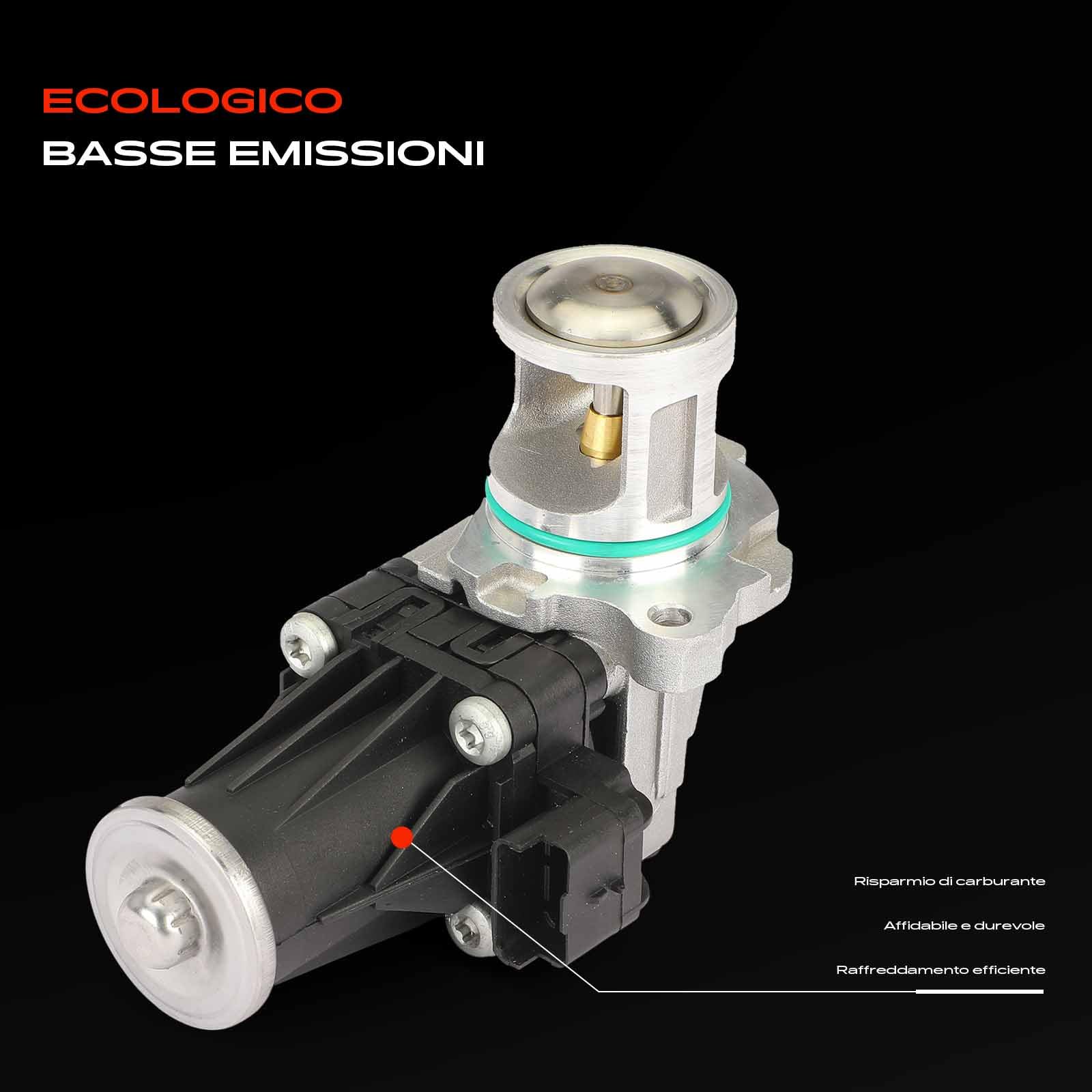 Frankberg Valvola EGR per ricircolo dei gas di scarico a 5 Poli 1702178 | Compatibile con: Torneo Focus III, S40 II 544, S-Max WA6, DS5, 508, 207 WA_ WC_, V50 545, 208, V60 I 155, Focus III Berlina