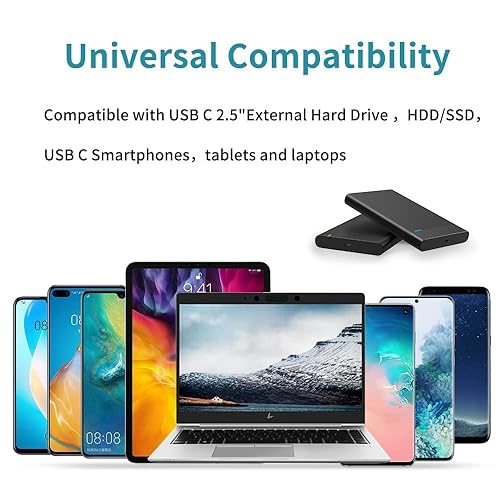 Miniatura 8 de CableCreation Cable de datos USB C de 1.6 pies, USB-A 3.2 Gen2 10Gbps, carga rápida 3A, compatible con Android Auto y Carplay, SSD externo tipo C,