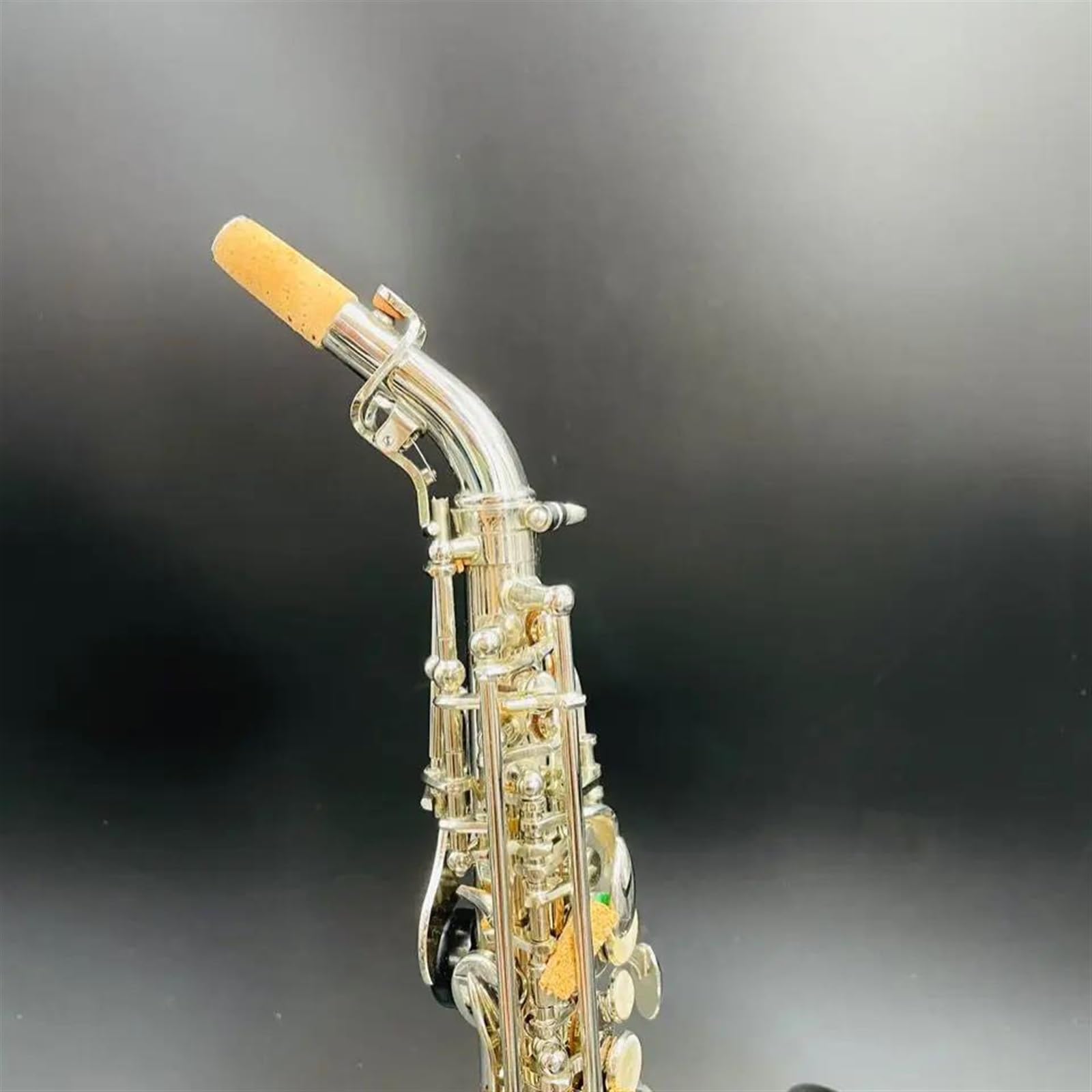 Professionale Sassofono Sassofono Soprano Curvo Professionale Con Struttura In Argento B-key Strumenti Musicali Soprano Sax Jazz Argento