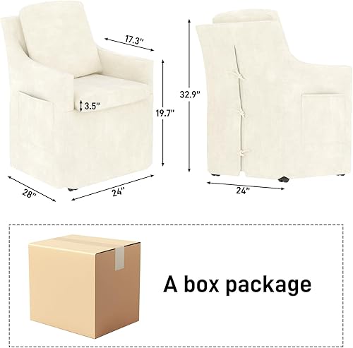 Miniatura 2 de 1 silla de comedor tapizada, sillas de cocina modernas, sillas de cena con 4 ruedas, sillón de felpilla para dormitorio, sala de lectura, sala de