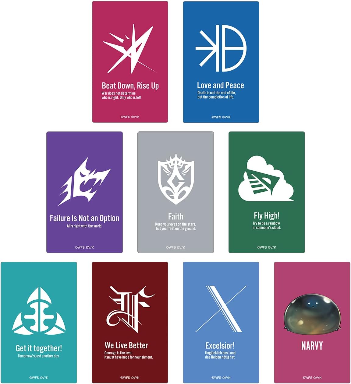 Heaven Burns RED Trading Card Stickers Box of 9