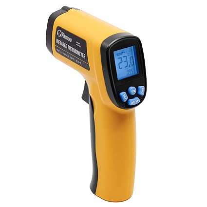 Review Chef Pomodoro Infrared Digital Thermometer for Cooking, Backlit LCD Display, -58℉~1022℉ (-50℃~550℃) Food Thermometer Digital, Adjustable Emissivity, Pizza Oven Thermometer for Kitchen & BBQ Review Chef Pomodoro Infrared Digital Thermometer for Cooking, Backlit LCD Display, -58℉~1022℉ (-50℃~550℃) Food Thermometer Digital, Adjustable Emissivity, Pizza Oven Thermometer for Kitchen & BBQ