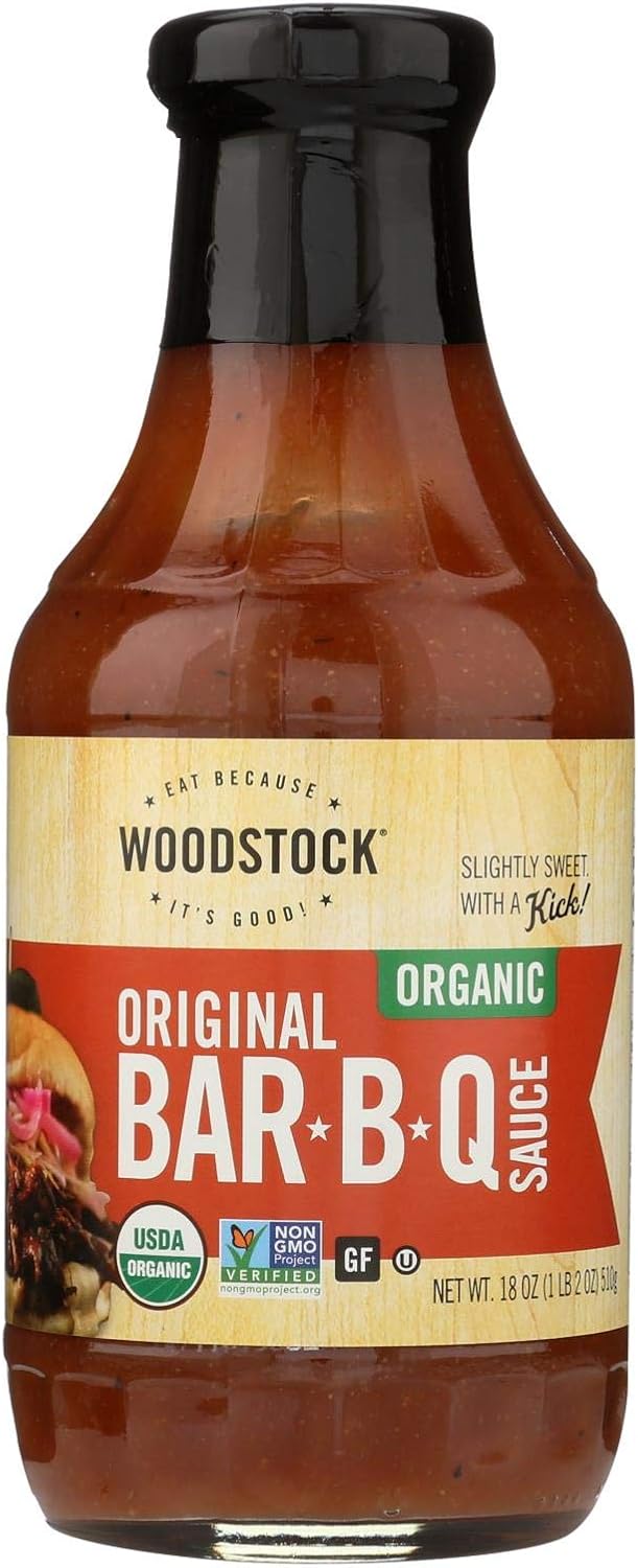 Woodstock BBQ Sauce Organic Original 18 oz case of