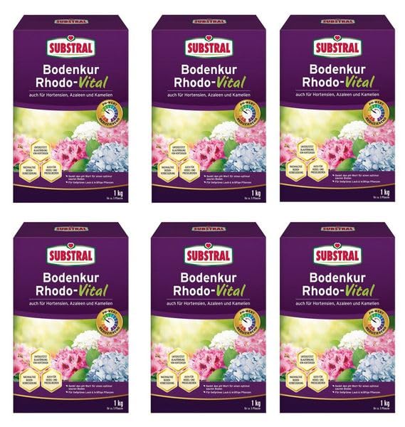 SUBSTRAL Bodenkur Rhodo-Vital 6 kg - Bodenhilfsstoff zur Behandlung des Bodens unter Moorbeetpflanzen o.ä