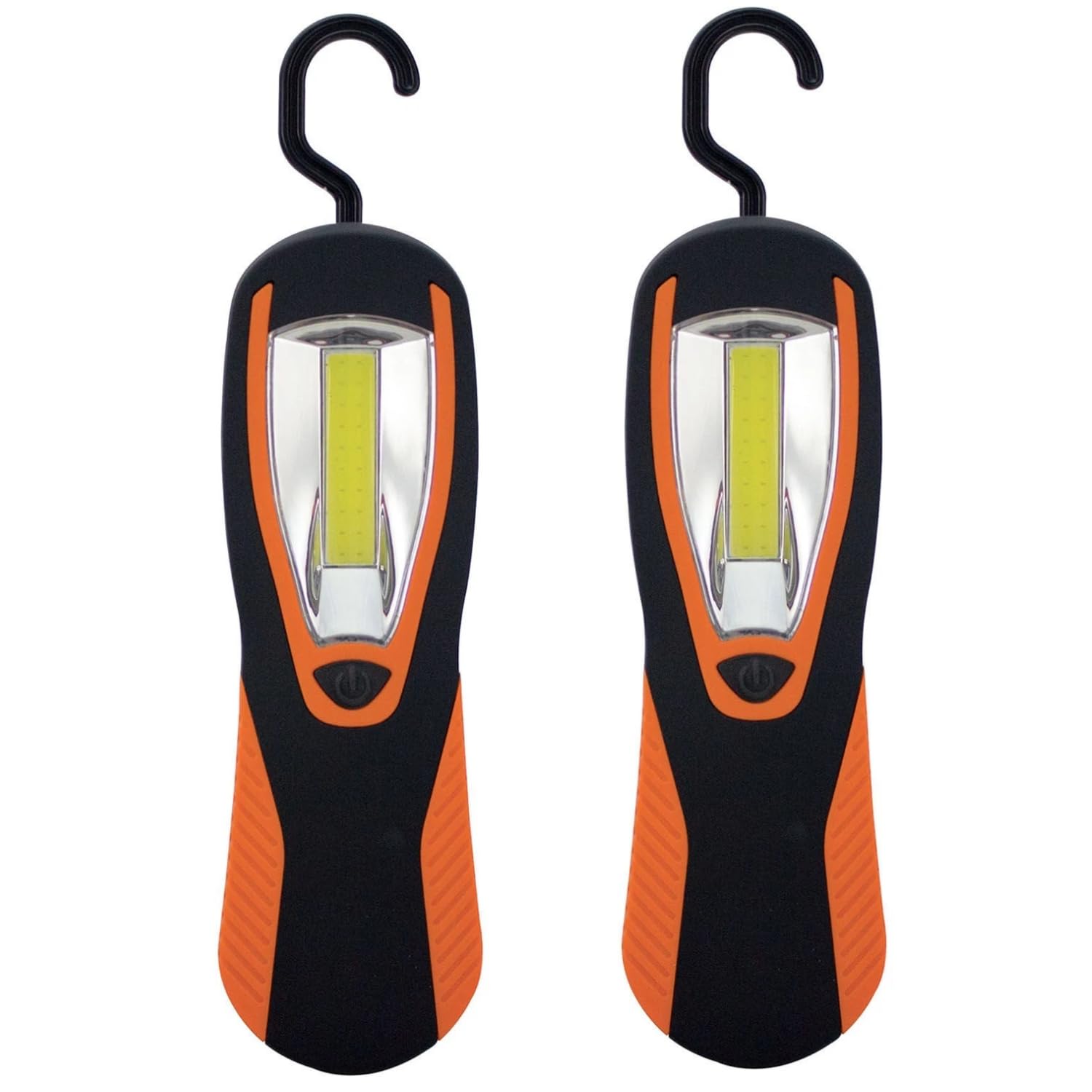 Dunnet Tools Set of Two LED Workshop Lights Inspection Lamp - Battery Powered Magnetic Torch Inspection Light Worklight - Work Lamp Mechanics Torch - Versatile Hanging Work Light For Garage Lighting