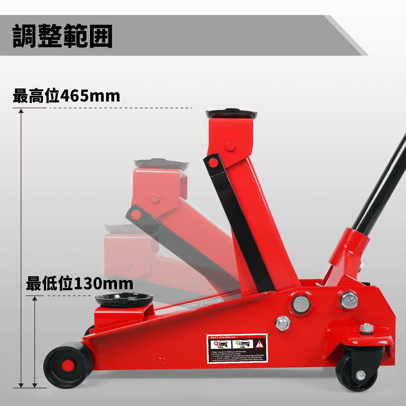 Amazon.co.jp: Jack Boss フロアジャッキ 3t 油圧式 ガレージジャッキ 