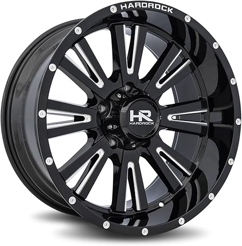 Miniatura 2 de Rueda y llanta Hardrock Spine XPosed Gloss Black Milled 5x127 ET-44 24x12
