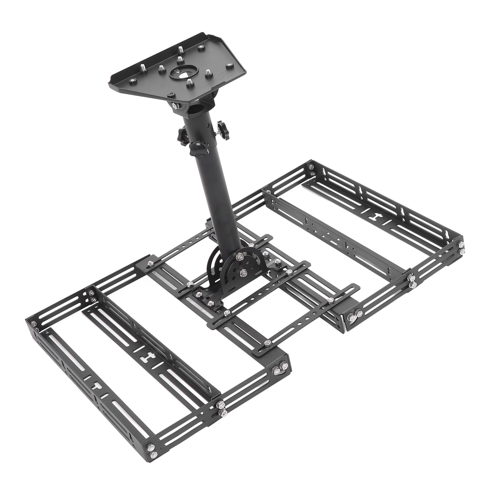 Kit di montaggio per colmo del tetto Angolo regolabile Installazione senza trapano Materiale PC in acciaio legato di alta qualità per di montaggio tetto del pannello solare di