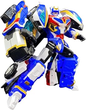 Metal Card Bot S Blue Cup S Korean Transforming Robot Police Vehicle Toy