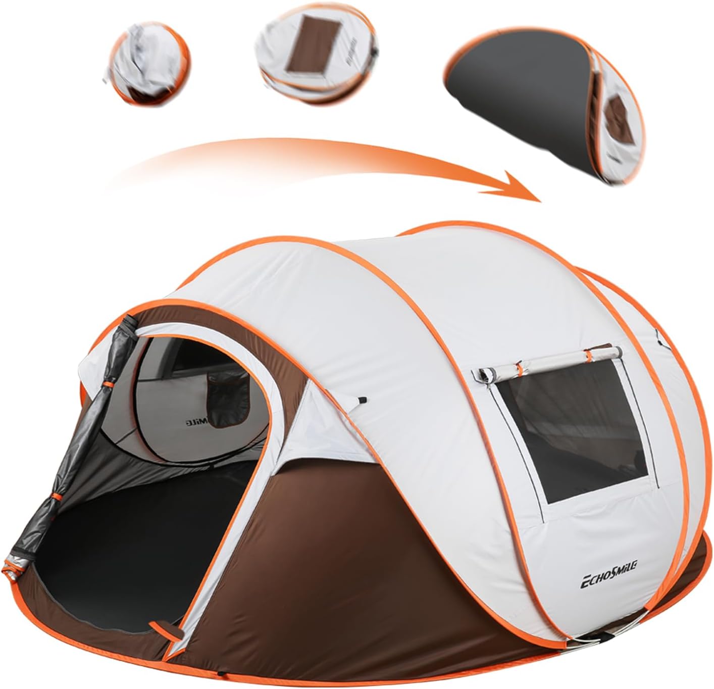 EchoSmile Instant Pop Up Camping Tent, 2/4/6 Person, Easy Setup Tent, Water Resistant Dome, Portable with Carry Bag EchoSmile Instant Pop Up Camping Tent, 2/4/6 Person, Easy Setup Tent, Water Resistant Dome, Portable with Carry Bag