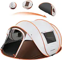 EchoSmile Barraca de acampamento pop-up instantânea, 2/4/6 pessoas, barraca de fácil configuração, cúpula resistente à água, portátil com bolsa de transporte