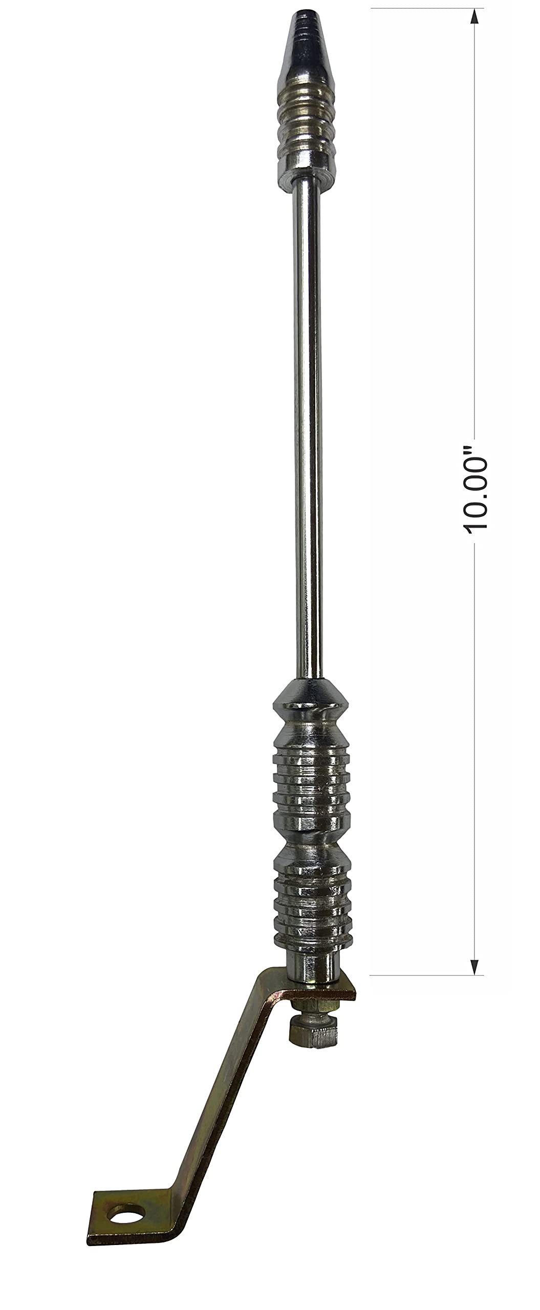 EncoreAuto Chrome Car Flag Rod with Bracket and Indian Flag (Leather