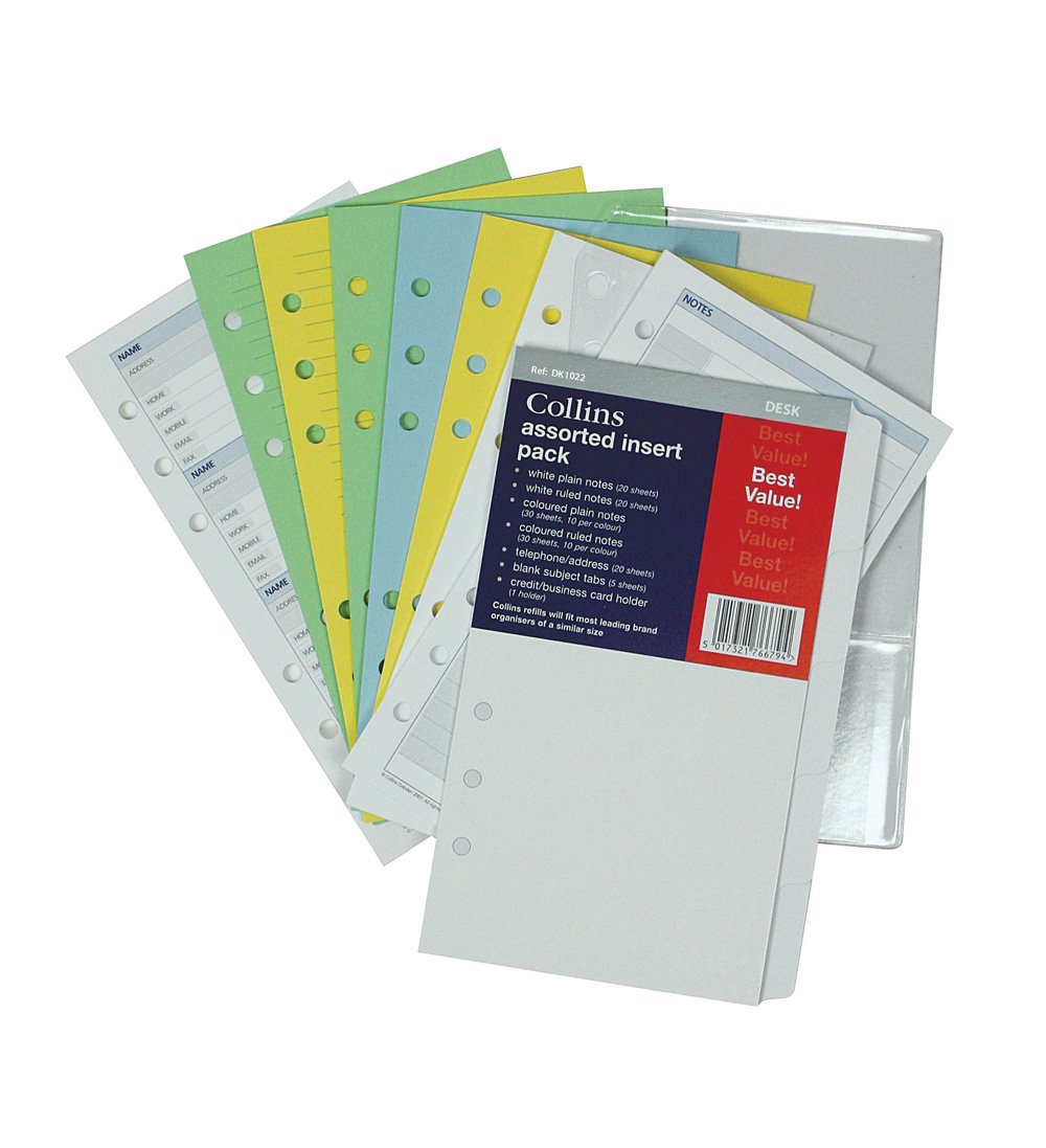 Collins Desk Assorted Organiser Refills 1