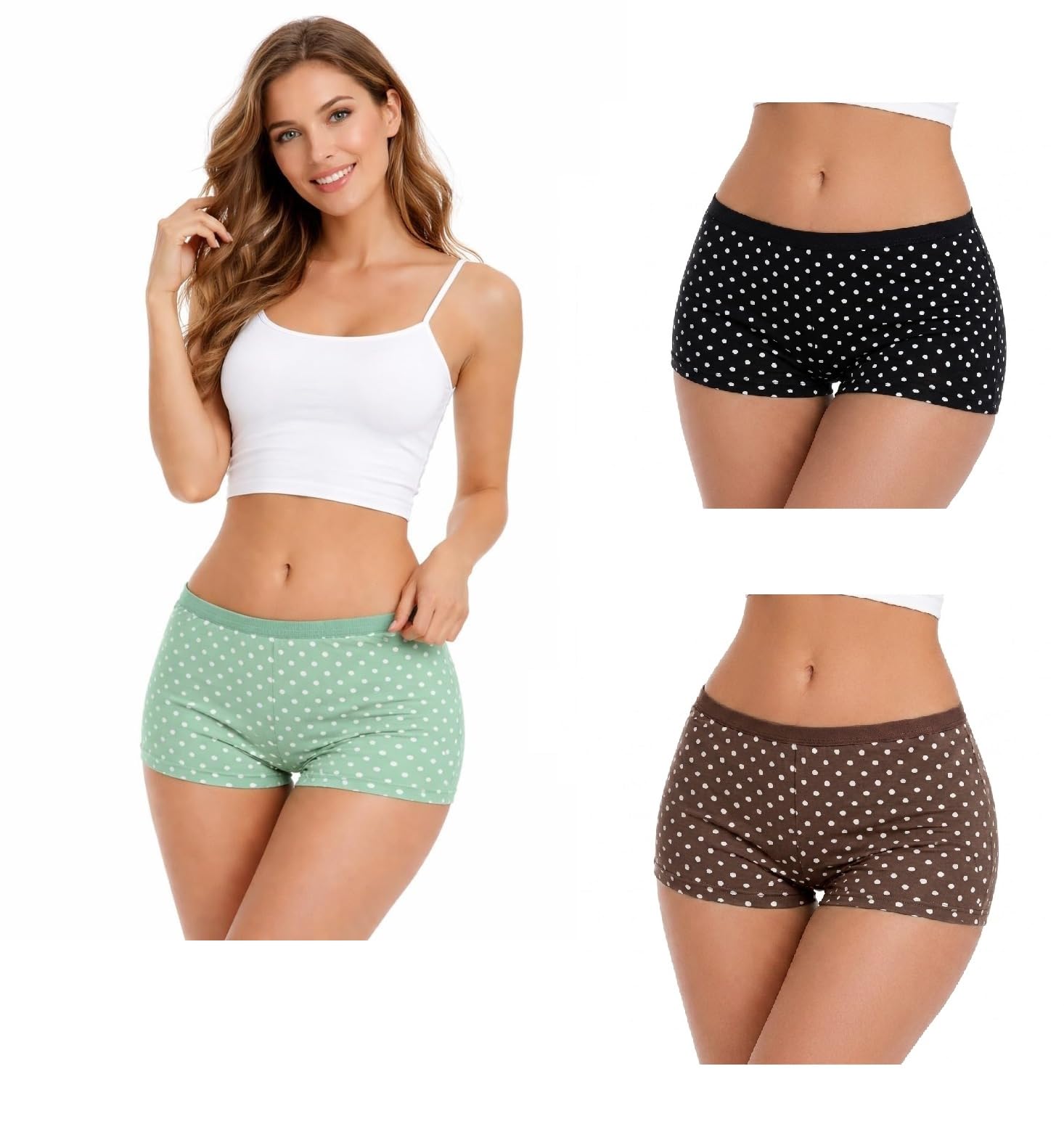 dil-se Boy Shorts Panties for Women | Cotton Stretch | Mid Waist | S-3XL-picture-27