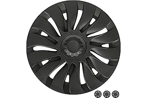 Matte Black Tesla Model Y 2024 19 Inch Wheel Covers or Hubcaps...