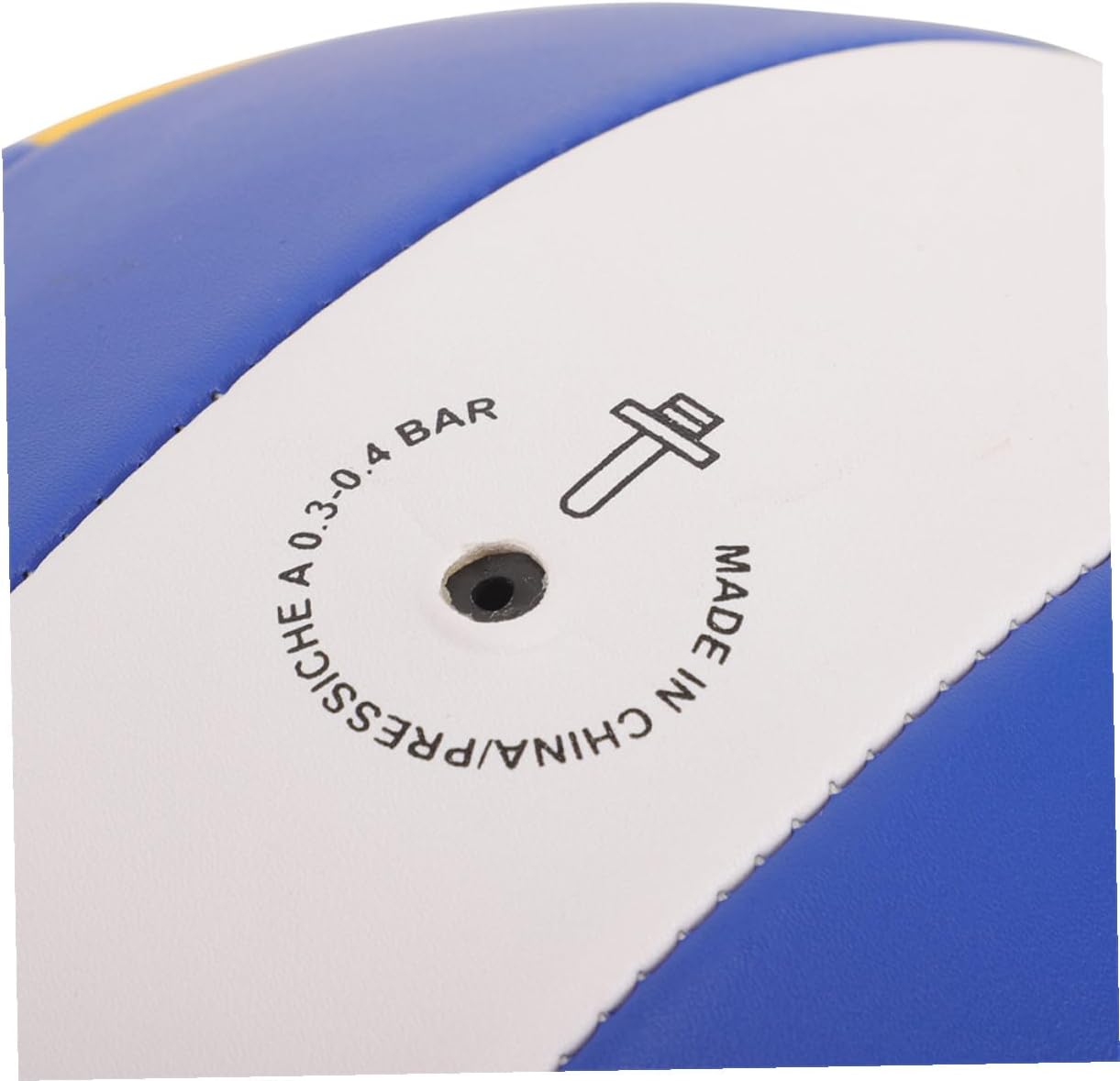 GANAZONO 2pcs Indoor Training Volleyball Set, Soft Non-irritating Practice Volleyballs for Entrance Examination Sports, 2.0 Thickness, Standard Size 5, Blue White Yellow, Suitable