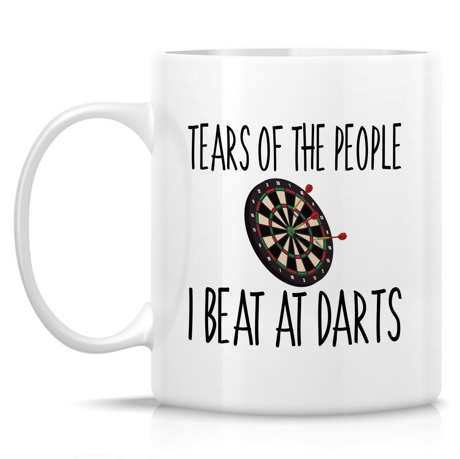 Personalised Darts Mug & Coaster, Birthday Gift For Him, Dad
