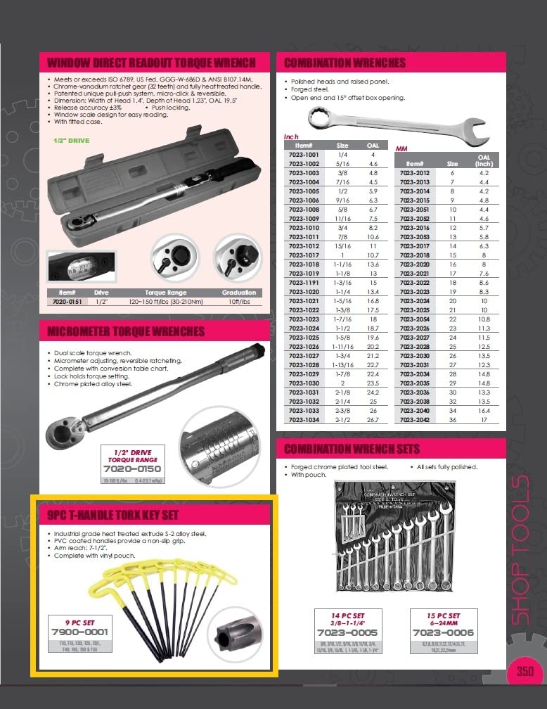 Hhip 7900 – 0001 driver set Torx a prova di manomissione, 9 pezzo