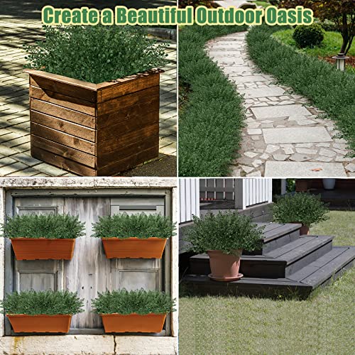 Jiftok 12 Pcs Outdoor Artificial Plants Uv Resistant, Fake Outdoor Plants Faux Boxwood Plants Greenery Stems, Artificial Plastic Shrubs Bushes For Outdoors Home Decor Indoor Porch Garden Planter #TOP1