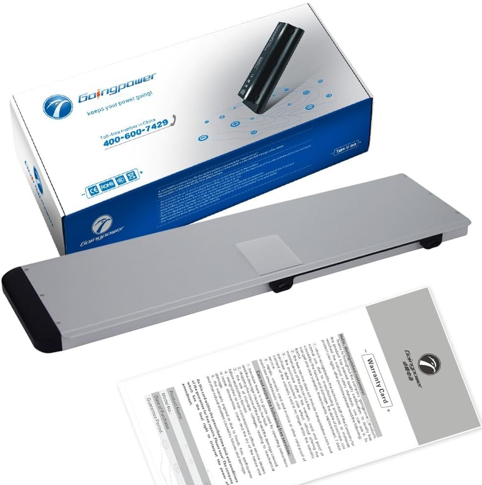 Goingpower Battery for Apple MacBook 13 Aluminum Unibody Series MB771/A MB771J/A - 18 Months Warranty [li-polymer 6-cell 4400mAh]