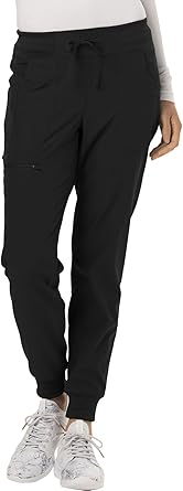 Heartsoul Scrub Pants For Women Medical Jogger Bottoms Drawstring Waistband With 5 Pockets 360° Stretch Fabric- HS030