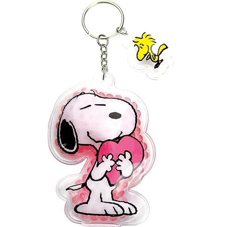 Amazon Co Jp ティーズファクトリーティーズ スヌーピー ジェルビーズキーホルダー ハート Sn shh8 5 W5 6 D1 5cm シューズ バッグ
