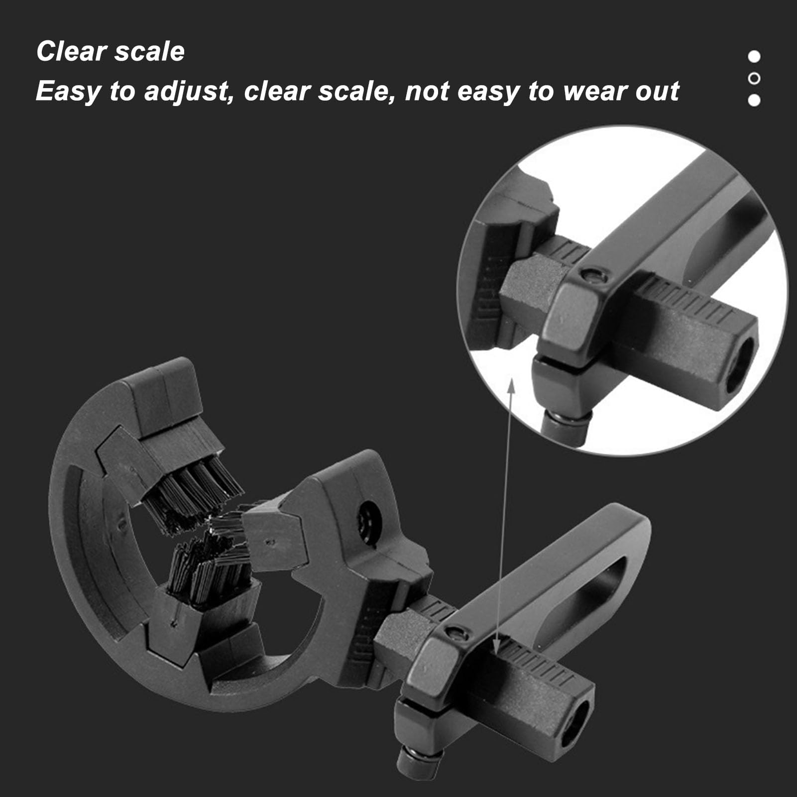 Soporte para Flechas de Tiro con Arco con Compuesto de Cepillo y Cepillo para Arco Recurvo Soporte para Flechas Adecuado para Usuarios Zurdos y Diestros Accesorio Robusto para