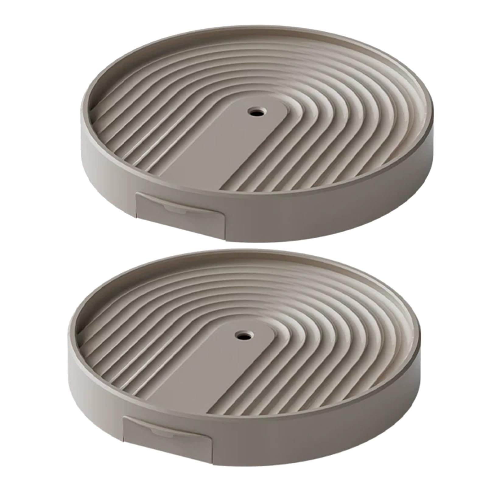 Vassoio di Auto Irrigazione, Sottovasi in Plastica con Ruote, 2 Pezzi | Carrello Portavasi in Plastica PP Spessore Portata 70kg per Esterno, Patio, Casa(Brown,38cm/15in)