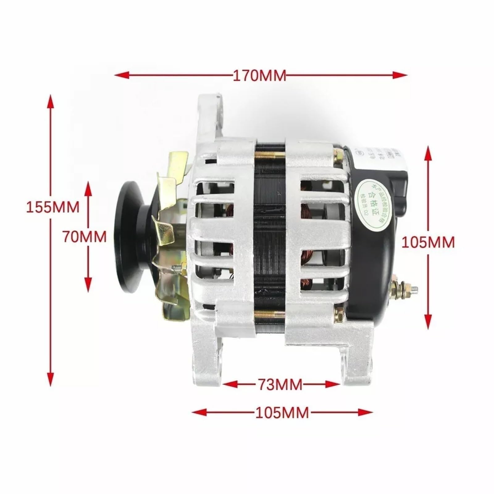 Alternador Doméstico Sin Escobillas De Imán Permanente De 220 V Y 2000 W, Generador De Polea De Alta Potencia Con Cable De Cobre Puro Y Estabilizador De Voltaje.
