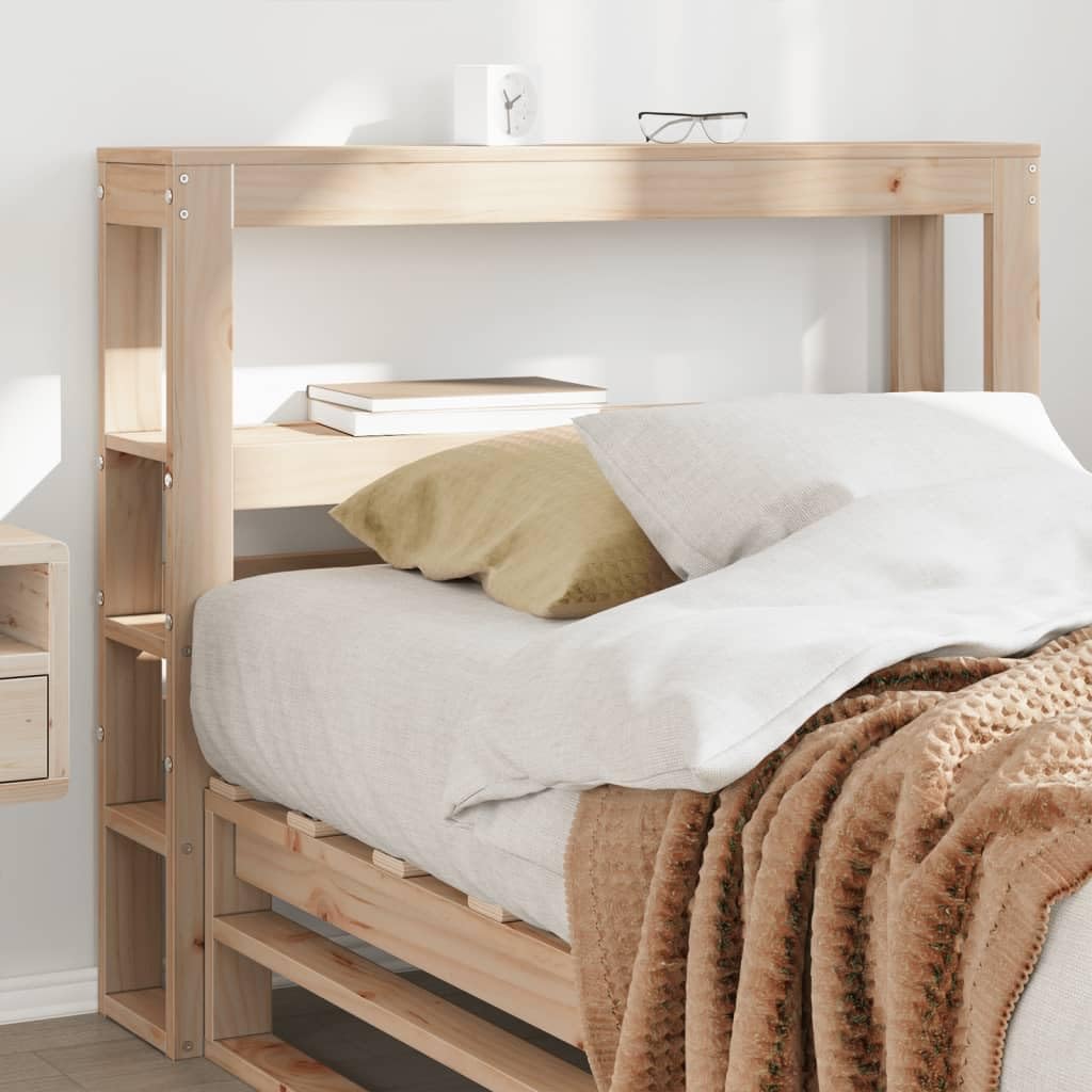 Tête De Lit Puraday Avec étagères – 100 X 18,5 X 104,5 Cm En Bois – Rangement Et Style Moderne - 4
