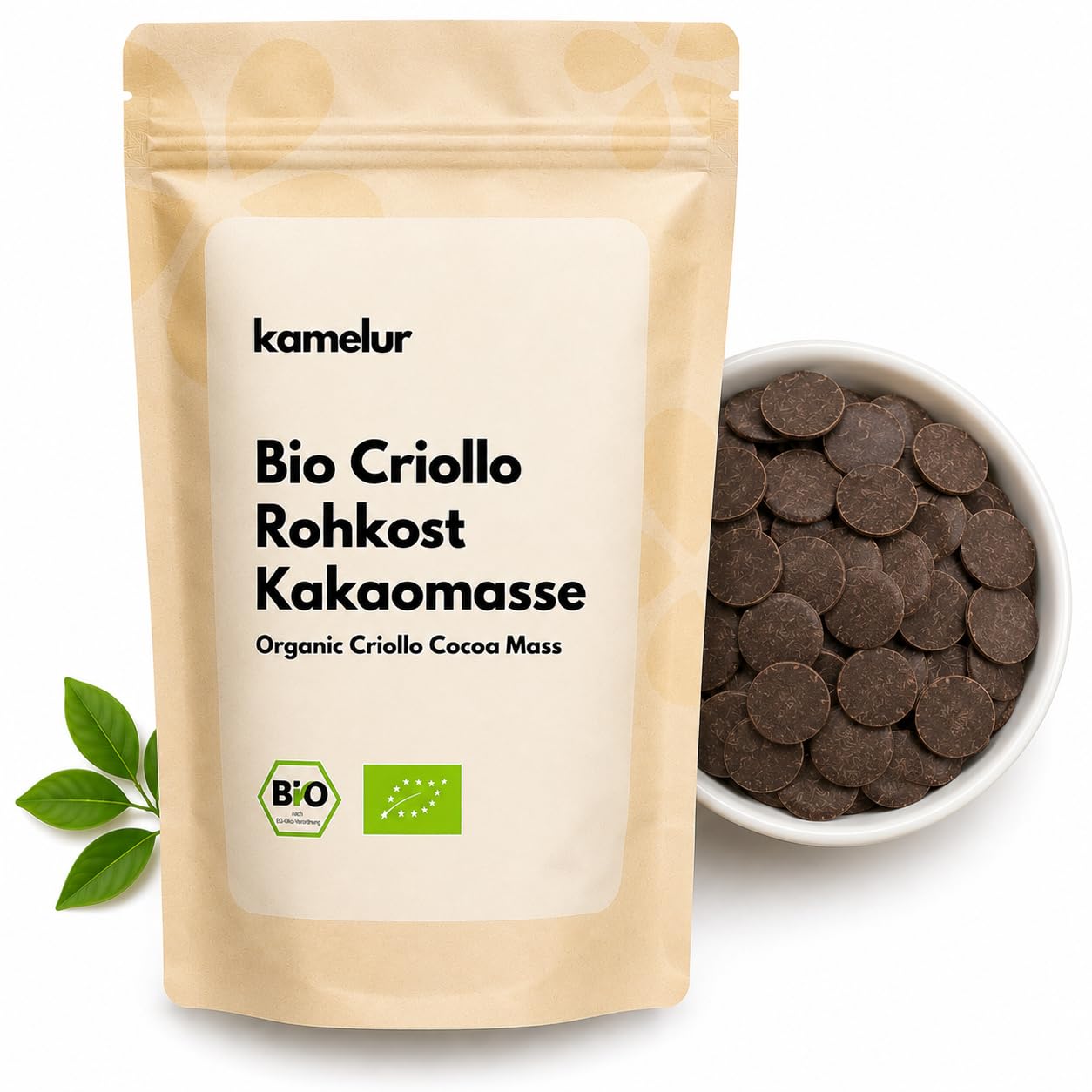 Kamelur 500g BIO Kakaomasse aus Criollo Kakaobohnen - Rohkost - BIO Kakao Masse, vegan und ohne Zusätze -
