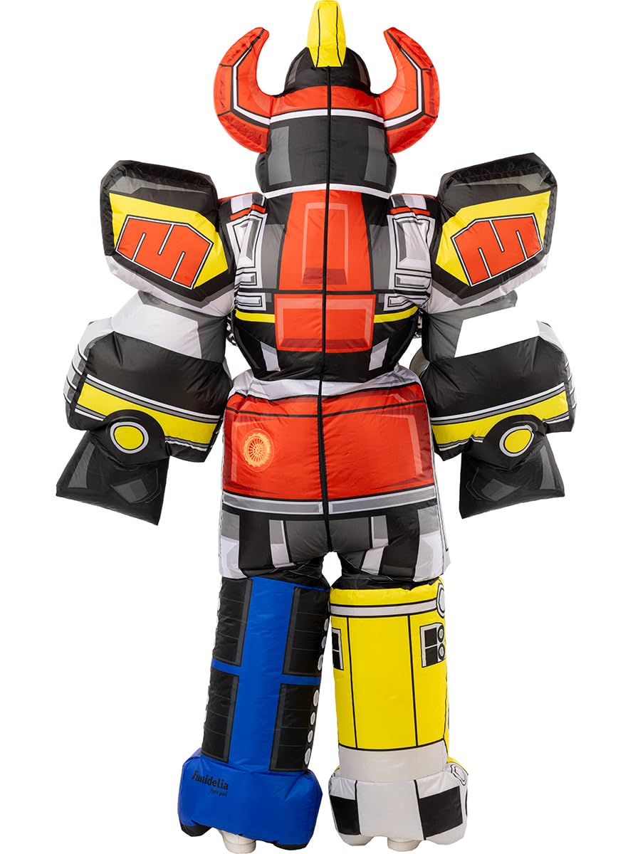 Funidelia Disfraz Megazord hinchable para hombre y mujer, Licencia Oficial, Talla única Películas & Series, Superhéroes - Traje para adultos para fiestas, Carnaval y Halloween