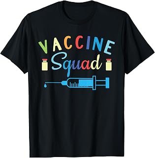 Vaccine Squad Cute Nurse Doctor DR Funny Vaccinated 19 Tee T-Shirt