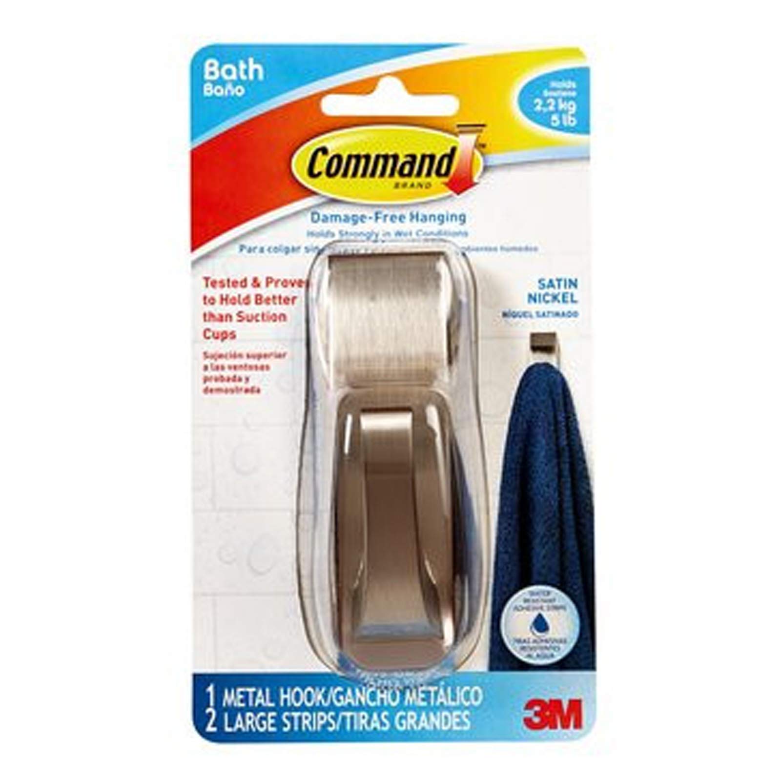 CommandLG SatNI MTL Bath Hook