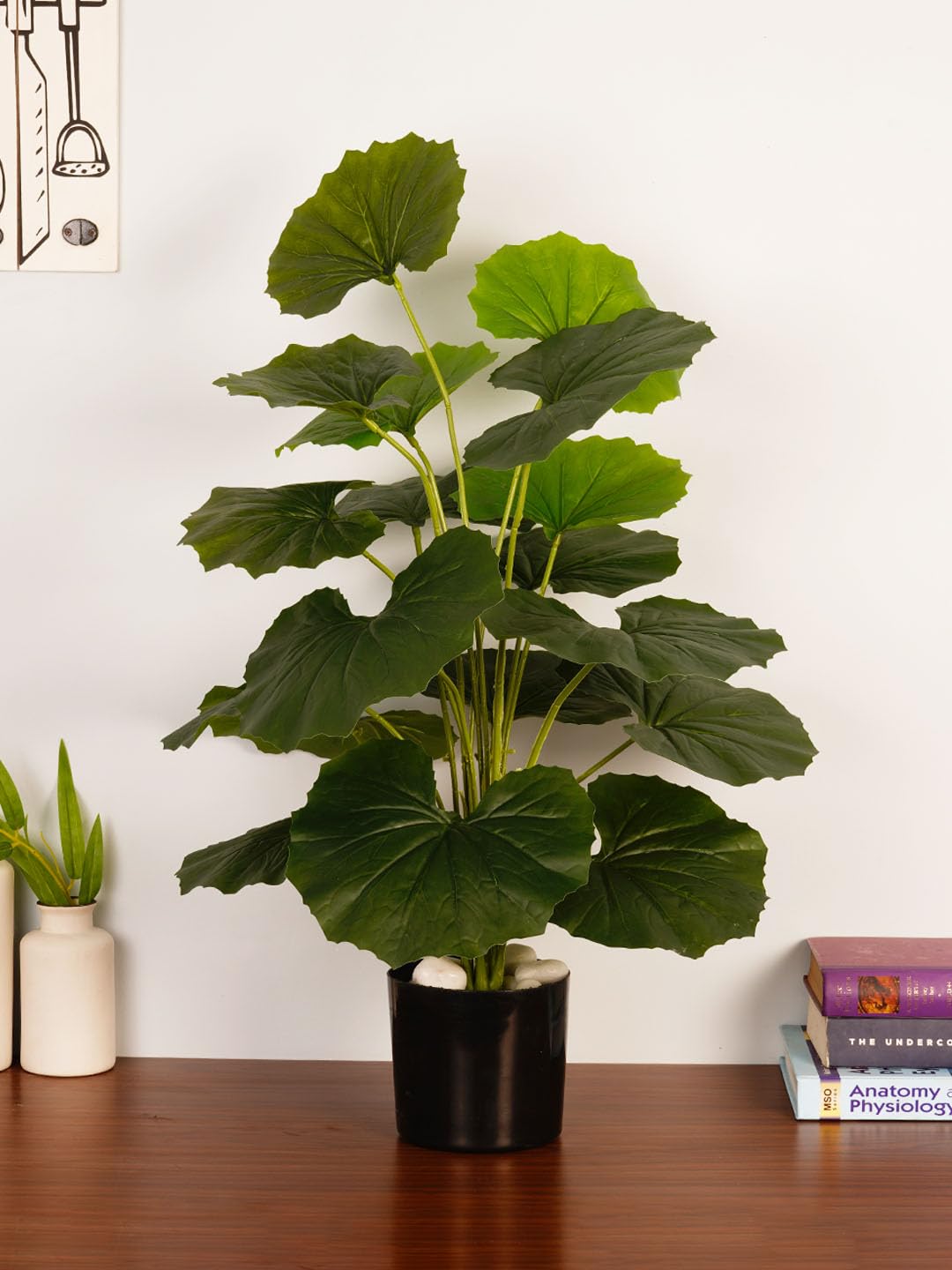 Arick Decor Rubber Plant - Realistic Faux Tree -1