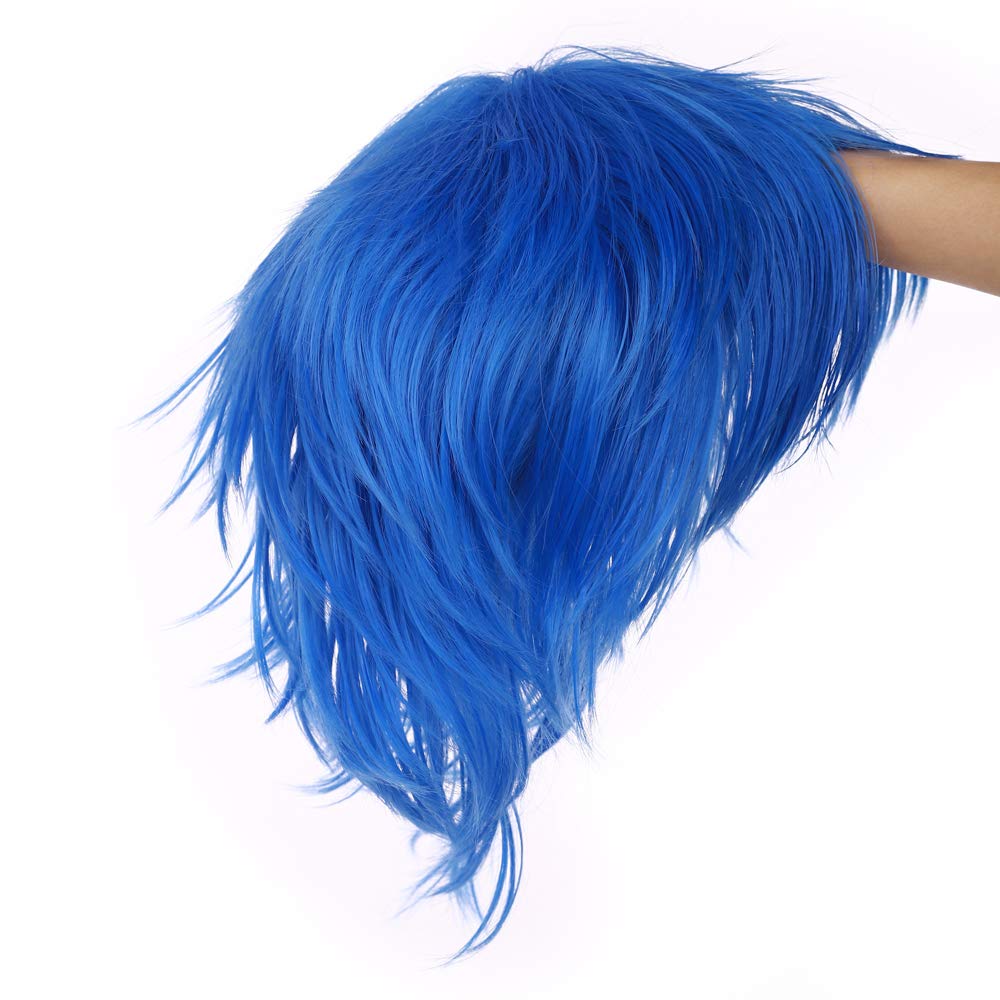 Amazon.com: Short Fluffy Anime Wigs for Women Men 21 colors  display picture 3
