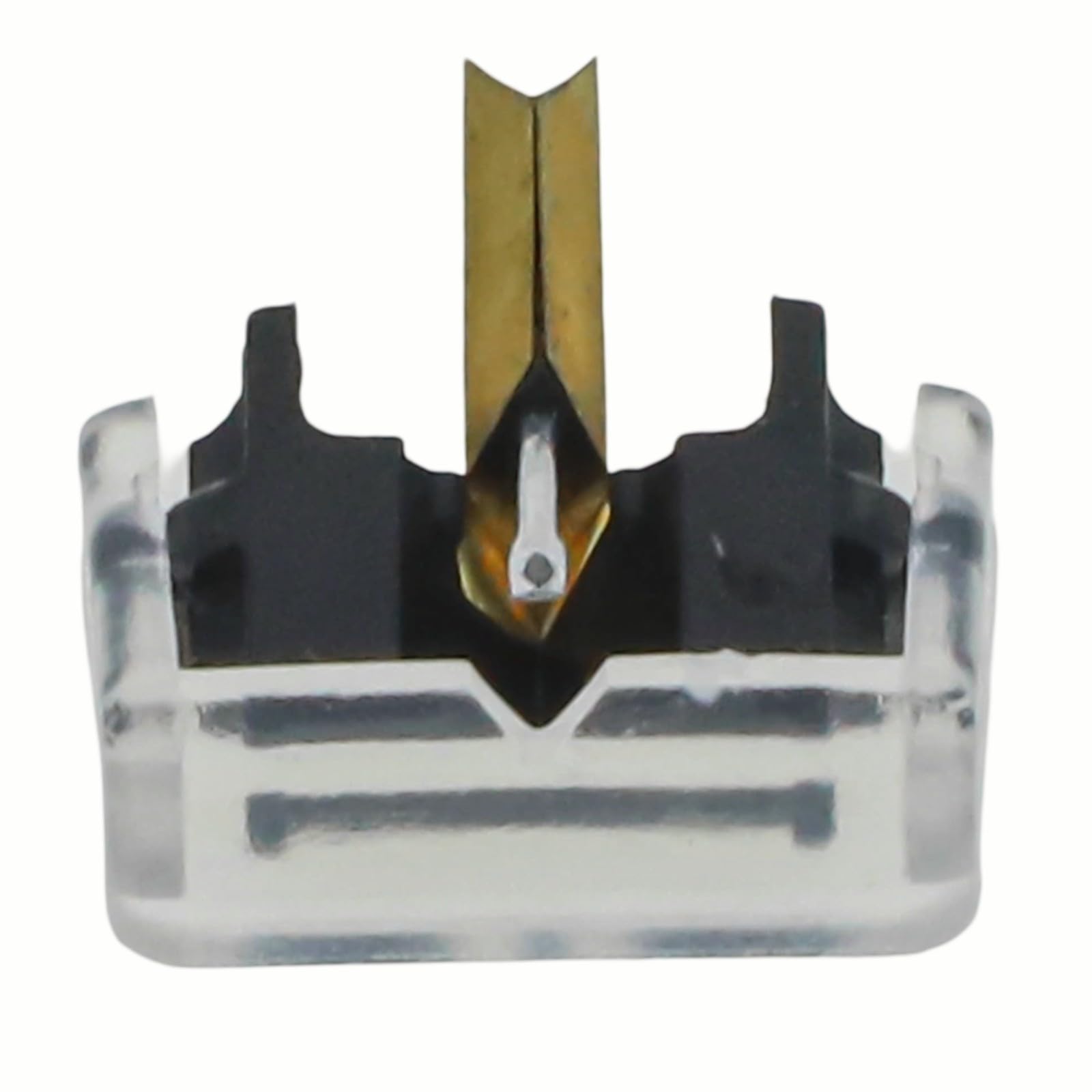 Puntina di ricambio per giradischi Shure M44G M44-7 M55E, in alluminio e plastica, colore nero