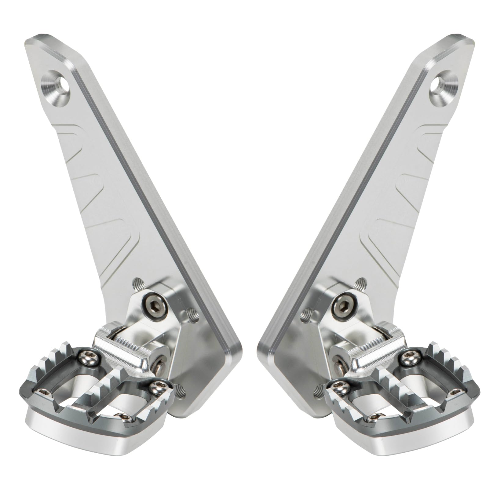 Fußrasten hinten klappbare Fußrasten für X-ADV 750 Forza 750 NC 750 2021 2022 2023 2024 2025,PSLER Fußpedal Beifahrer Hinten Sets Motorrad CNC Aluminium,Kann um 90 Grad gefaltet werden (Titan)